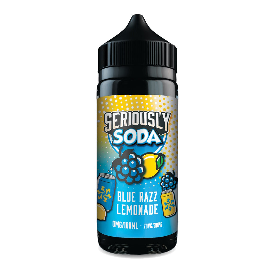 Seriously Soda Blue Razz Lemonade flavoured 0mg Nicotine Shortfill E-Liquids from Flavianvape store