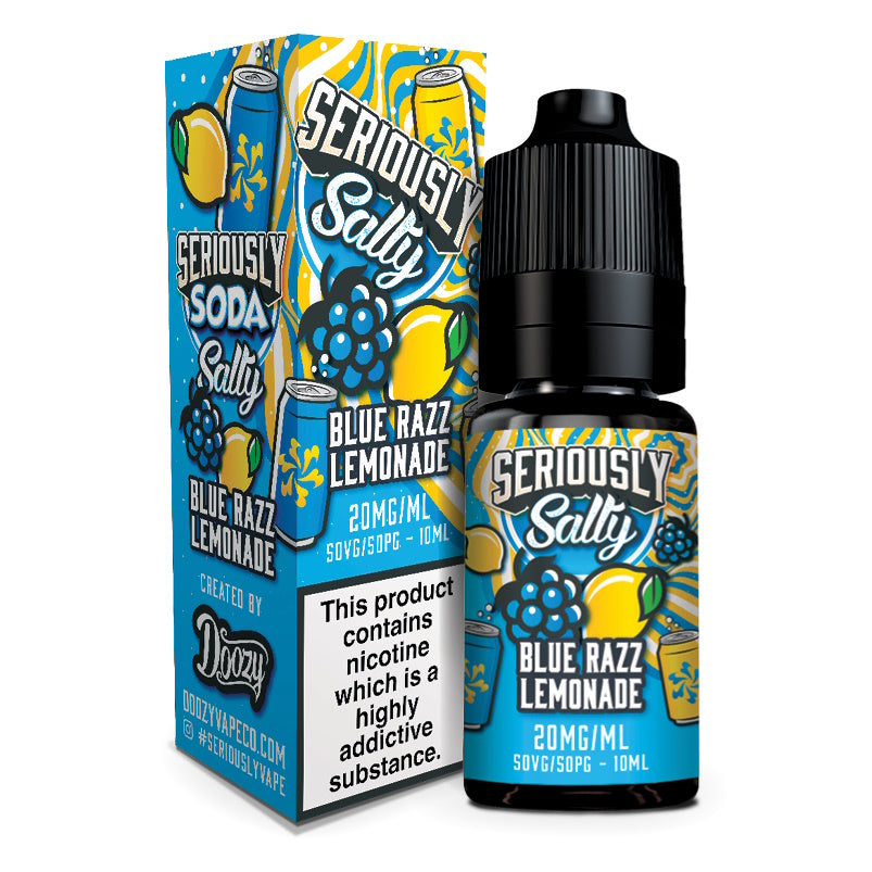 Seriously Salty Blue Razz Lemonade flavoured 20mg Nicotine E-Liquids from Flavianvape store