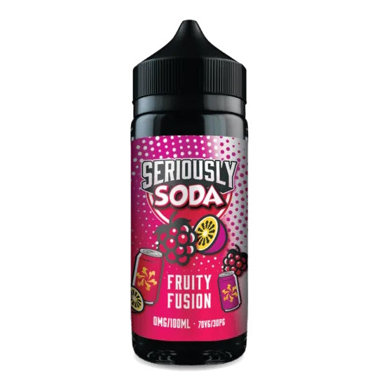 Seriously Soda Fruity Fusion flavoured 0mg Nicotine Shortfill E-Liquids from Flavianvape store