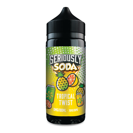 Seriously Soda Tropical Twist flavoured 0mg Nicotine Shortfill E-Liquids from Flavianvape store